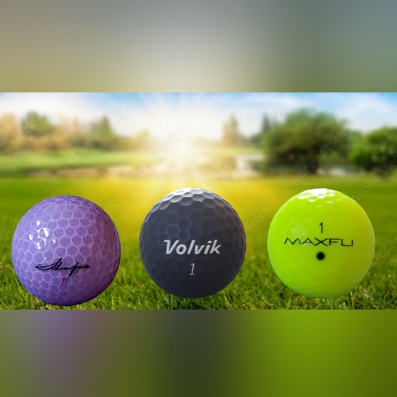 LOT OF 3 GOLF BALLS # 1 ~ WILSON (HOPE) ~ MAXFLI ~ VOLVIK ~ - Picture 1 of 4